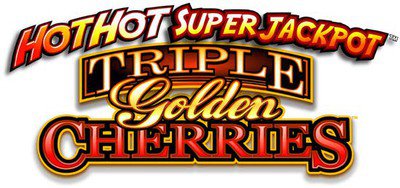 Hot Hot Super Jackpot Triple Golden Cherries Logo